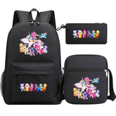 My Little Pony Schoolbag Backpack Shoulder Bag Pencil Bag 3pcs set for Kids Students