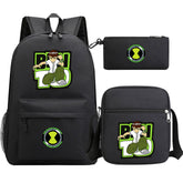 Ben 10 Schoolbag Backpack Shoulder Bag Pencil Bag 3pcs set for Kids Students