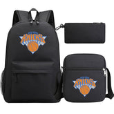 New York Knicks Schoolbag Backpack Shoulder Bag Pencil Bag 3pcs set for Kids Students