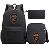 Cleveland Cavaliers Schoolbag Backpack Shoulder Bag Pencil Bag 3pcs set for Kids Students