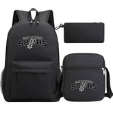San Antonio Spurs Schoolbag Backpack Shoulder Bag Pencil Bag 3pcs set for Kids Students