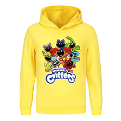Smiling Critters Casual Sweatshirt Spring Autumn Hoodie for Kids