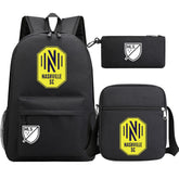 Nashville Soccer 3D Printed Schoolbag Backpack Shoulder Bag Pencil Bag 3pcs set for Kids Students