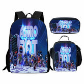Astro Bot Backpack Schoolbag Lunch Bag Pencil Bag for Kids Students 3PCS