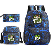 Ben10 Schoolbag Backpack Shoulder Bag Pencil Case set for Kids Students