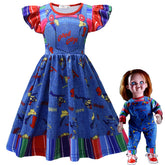 Child's Play Cosplay Costume for Girls Halloween Fancy Dress