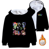 Dandy's World Sherpa Lined Hoodie Fleece Sweatshirt Full Zip Hooded Jacket for Kids