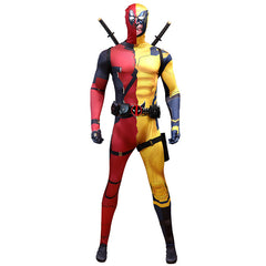 Deadpool And Wolverine Cosplay Costume Kids Adults Bodysuit Halloween Fancy Jumpsuits