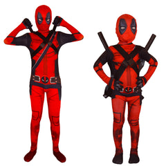 Deadpool And Wolverine Cosplay Costume Kids Adults Bodysuit Halloween Fancy Jumpsuits