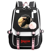 How to Train Your Dragon Hiccup Waterproof Backpack School Notebook Travel Bags USB Charging