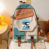 Italian Brainrot Water Proof Backpack Notebook Travel Bags Casual School Bag