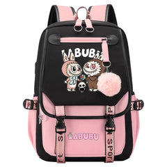 La BuBu Waterproof Backpack School Notebook Travel Bags USB Charging