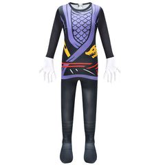 Lego Ninjago Black Ninja Cosplay Costume for Boys Girls Bodysuit Halloween Fancy Jumpsuits