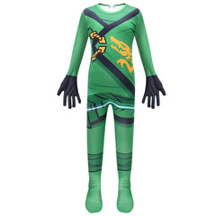 Lego Ninjago Lloyd Cosplay Costume for Boys Girls Bodysuit Halloween Fancy Jumpsuits