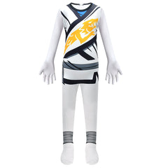 Lego Ninjago White Ninja Cosplay Costume for Boys Girls Bodysuit Halloween Fancy Jumpsuits