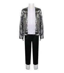 Michael Jackson MJ Cosplay Stage Outfit Costume Full Set for Boys and Girls