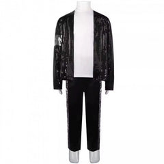 Michael Jackson MJ Cosplay Stage Outfit Costume Full Set for Boys and Girls