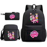 My Little Pony Schoolbag Backpack Shoulder Bag Pencil Bag 3pcs set for Kids Students