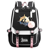 The Legend of Zelda Tears of the Kingdom Waterproof Backpack School Notebook Travel Bags USB Charging