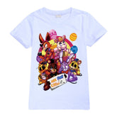 Five Nights at Freddys Casual Sweatshirt Spring Autumn Short Sleeve T-Shirts for Kids