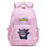 Pikachu Gengar Water Proof Backpack Notebook Travel Bags Casual School Bag For School Students