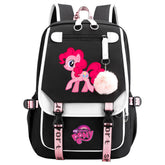 My Little Pony Pinkie Pie Waterproof Backpack School Notebook Travel Bag USB Charging