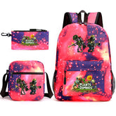 Plants vs Zombies Schoolbag Backpack Shoulder Bag Pencil Case set for Kids Students