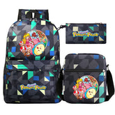 Princess Peach Schoolbag Backpack Shoulder Bag Pencil Case set for Kids Students