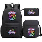 Smiling Critters Schoolbag Backpack Shoulder Bag Pencil Case set for Kids Students