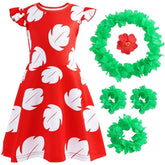 Stitch Lilo Cosplay Costume for Girls Halloween Fancy Dress