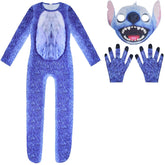 Stitch Lilo Cosplay Costume with Mask Halloween Jumpsuits
