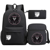 Club Internacional de Soccer Miami Printed Schoolbag Backpack Shoulder Bag Pencil Bag 3pcs set for Kids Students