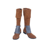 Tangled Eugene Fitzherbert Cosplay Shoes Brown Boots Customized