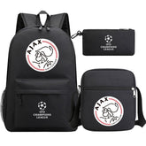 Amsterdamsche Football Club Schoolbag Backpack Shoulder Bag Pencil Bag 3pcs set for Kids Students