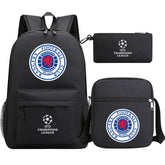 Rangers Football Club Schoolbag Backpack Shoulder Bag Pencil Bag 3pcs set for Kids Students