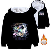 Taylor Swift Superstar Sherpa Lined Hoodie Fleece Sweatshirt Full Zip Hooded Jacket for Kids