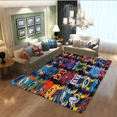 Rugby Football Team Rugs Bedroom Living Room Bathroom Carpet Mat Rug