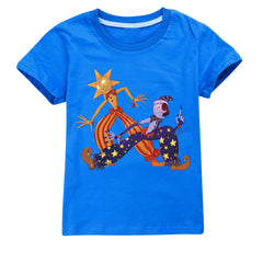 Fnaf Security Breach Sun to Moon Transformation Sundrop Casual Sweatshirt Spring Autumn Short Sleeve T-Shirts for Kids