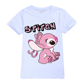 Stitch Casual Sweatshirt Spring Autumn Short Sleeve T-Shirts for Kids