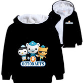 The Octonauts Sherpa Lined Hoodie Fleece Sweatshirt Full Zip Jacket for Kids