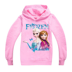 Frozen Princess Elsa Casual Sweatshirt Spring Autumn Hoodie for Kids