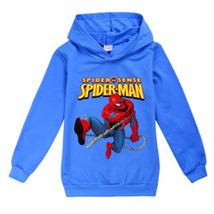 Spiderman Casual Sweatshirt Spring Autumn Hoodie for Kids