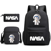 NASA Doraemon Schoolbag Backpack Shoulder Bag Pencil Case set for Kids Students