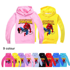 Spiderman Casual Sweatshirt Spring Autumn Hoodie for Kids