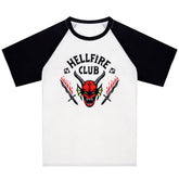 Stranger Things Season 4 Dustin Mike HELLFIRE CLUB Cosplay Shirt Halloween Costume Full Set