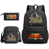 The Legend of Zelda Schoolbag Backpack Shoulder Bag Pencil Case set for Kids Students