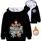 Paw Patrol Sherpa Lined Hoodie Fleece Sweatshirt Full Zip Hooded Jacket for Kids