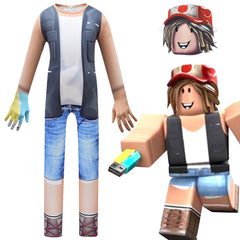Roblox Pocket Devs Cosplay Costume for Boys Girls Bodysuit Halloween Fancy Jumpsuits