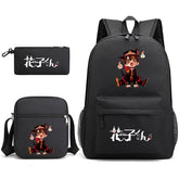 Hanako-Kun Jibaku Shounen Schoolbag Backpack Shoulder Bag Pencil Case set for Kids Students