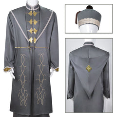 Harry Potter Professor Albus Dumbledore Uniform Clothes Harry Potter Halloween Cosplay Costume for Kids Adults